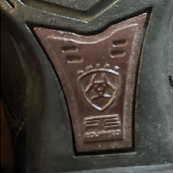 Black Ariat Ropers, Lace up Western Boots Black, Good Condition Womens 8.5 - Picture 7 of 10